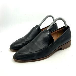 Madewell the Frances Loafer Black Leather Shoes Women's 8.5 US